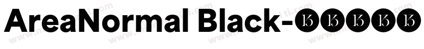 AreaNormal Black字体转换
